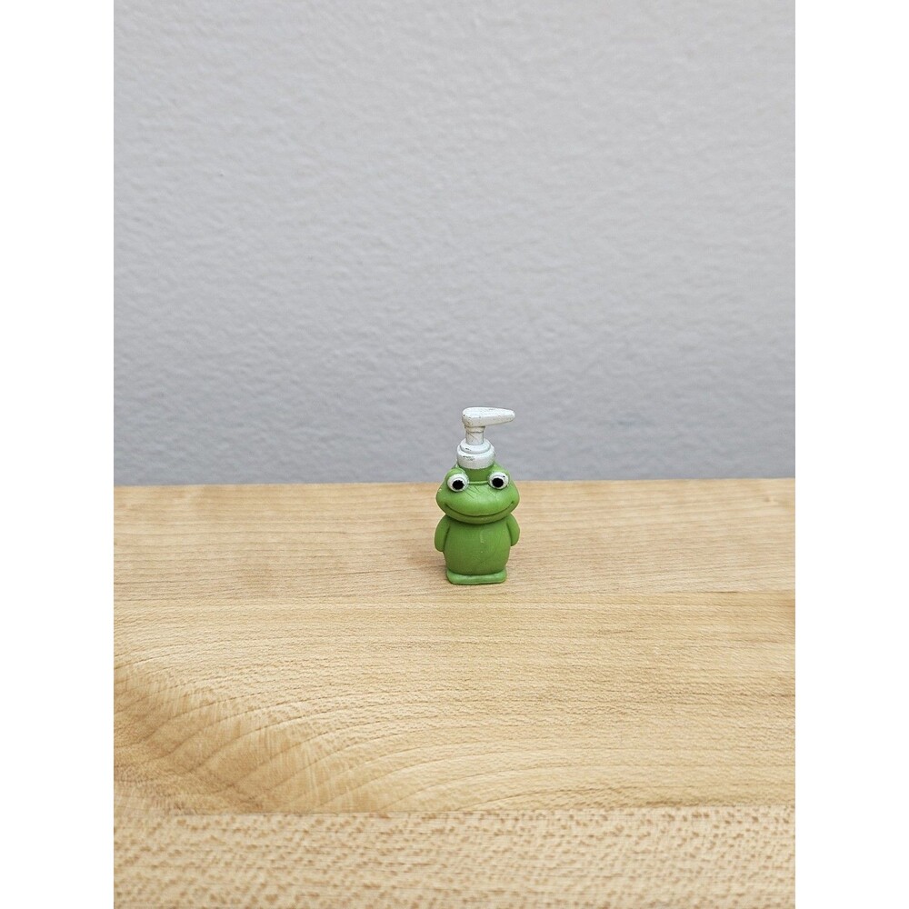 Vintage 1990s 1:6 Scale Miniature Dollhouse Mini Soap Bottle novelty frog bath